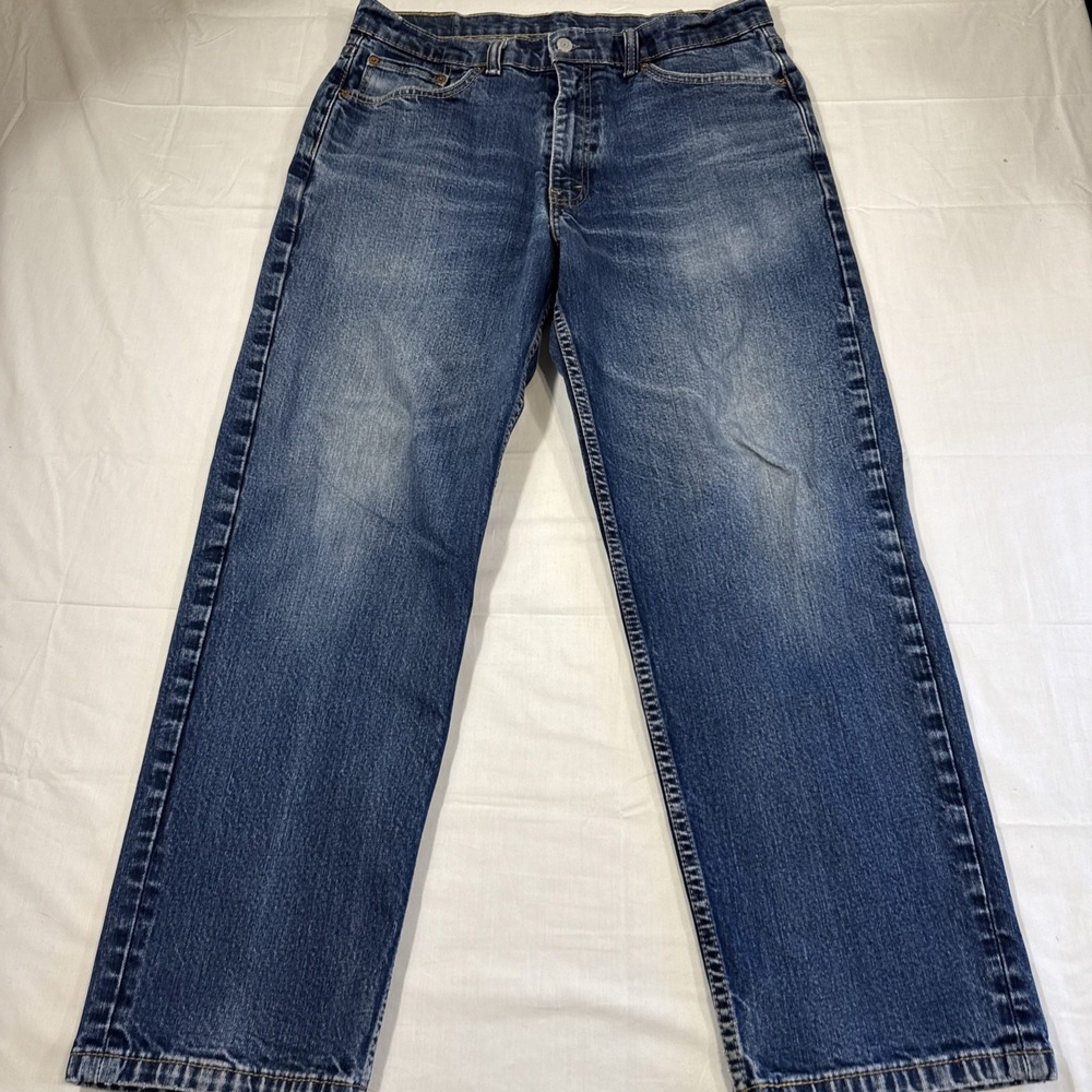 JEANS LEVIS 550  Mens 36X30 Relaxed Fit Denim  Medium DARK Wash
